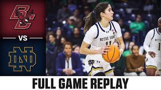 Boston College vs. Notre Dame Full Game Replay | 202324 ACC Women’s Basketball