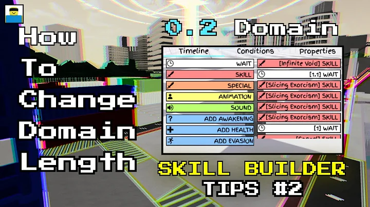 How to CHANGE DOMAIN LENGTH in JJS! | Jujutsu Shenanigans Skill Builder Tutorial