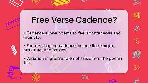 Free Verse Cadence? - The Prose Path