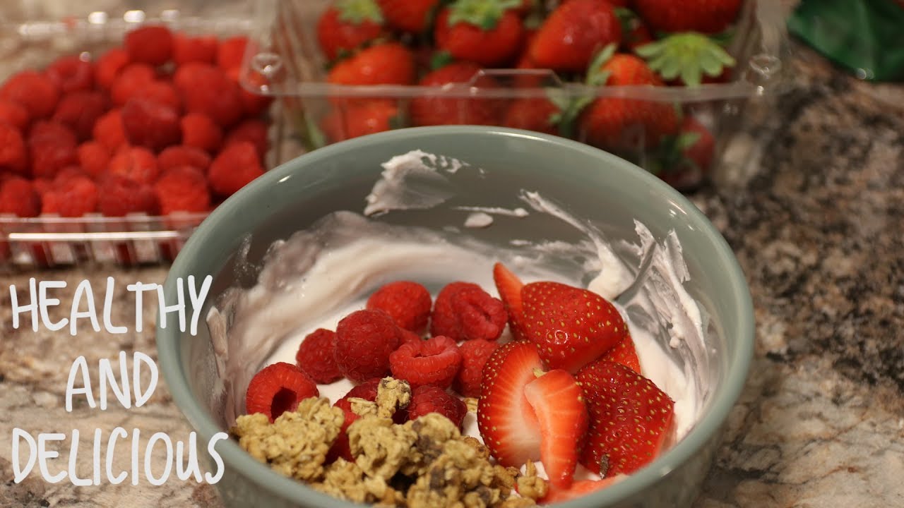 Easy Berry & Granola Parfait Bowl YouTube