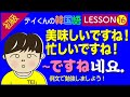 韓国語勉強Lesson 16【初級】〜ですねの韓国語について。美味しいですね。忙しいですね。