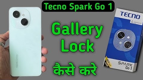 Tecno Spark Go 1 gallery lock kaise lagaye, how to lock gallery in tecno, how to set app lock in tec