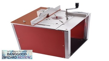 Router Table Insert Plate with Fixed Chassis Support Table Saw Workbench Woodworking Review