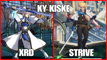 Quick Comparison - Ky Kiske - Xrd vs Strive - Guilty Gear