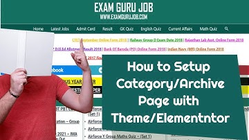 Sarkari Result (सरकारी रिजल्ट) Website🧑🏾‍💻How to Create custom Category/Archive Page in WordPress.