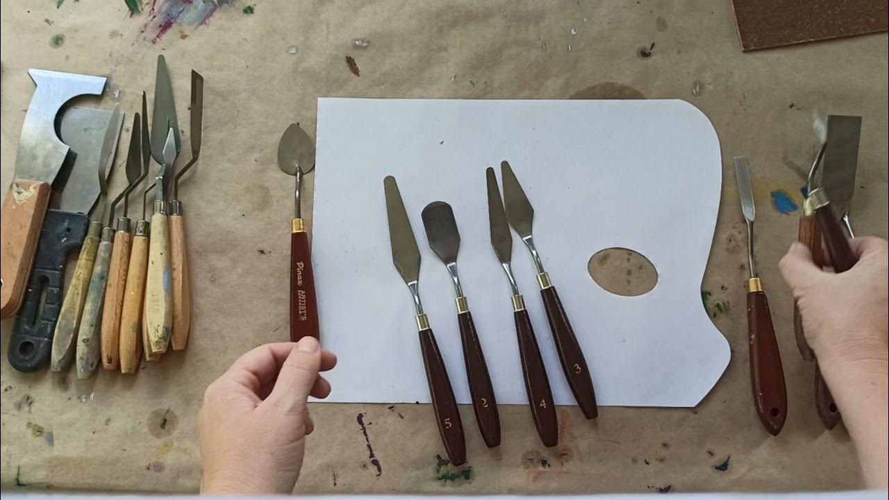 Мастихин художественный, Шпатель из нержавеющей стали, 5 шт., товары для рукодел