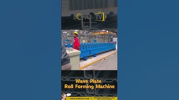 Wave Plate Roll Forming Machine Working Process #shorts
