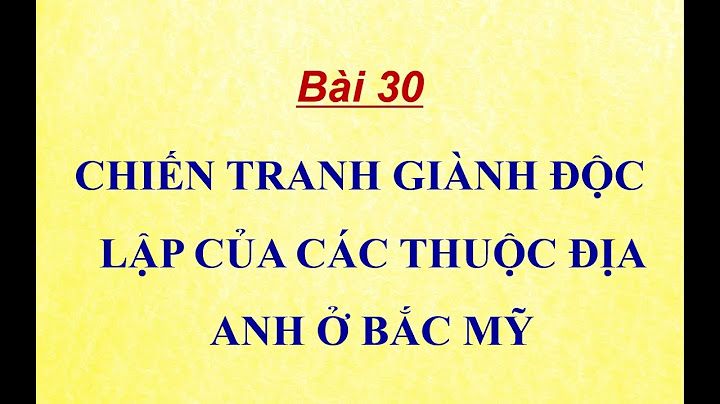 So sánh cuộc cmts anh và bắc mỹ