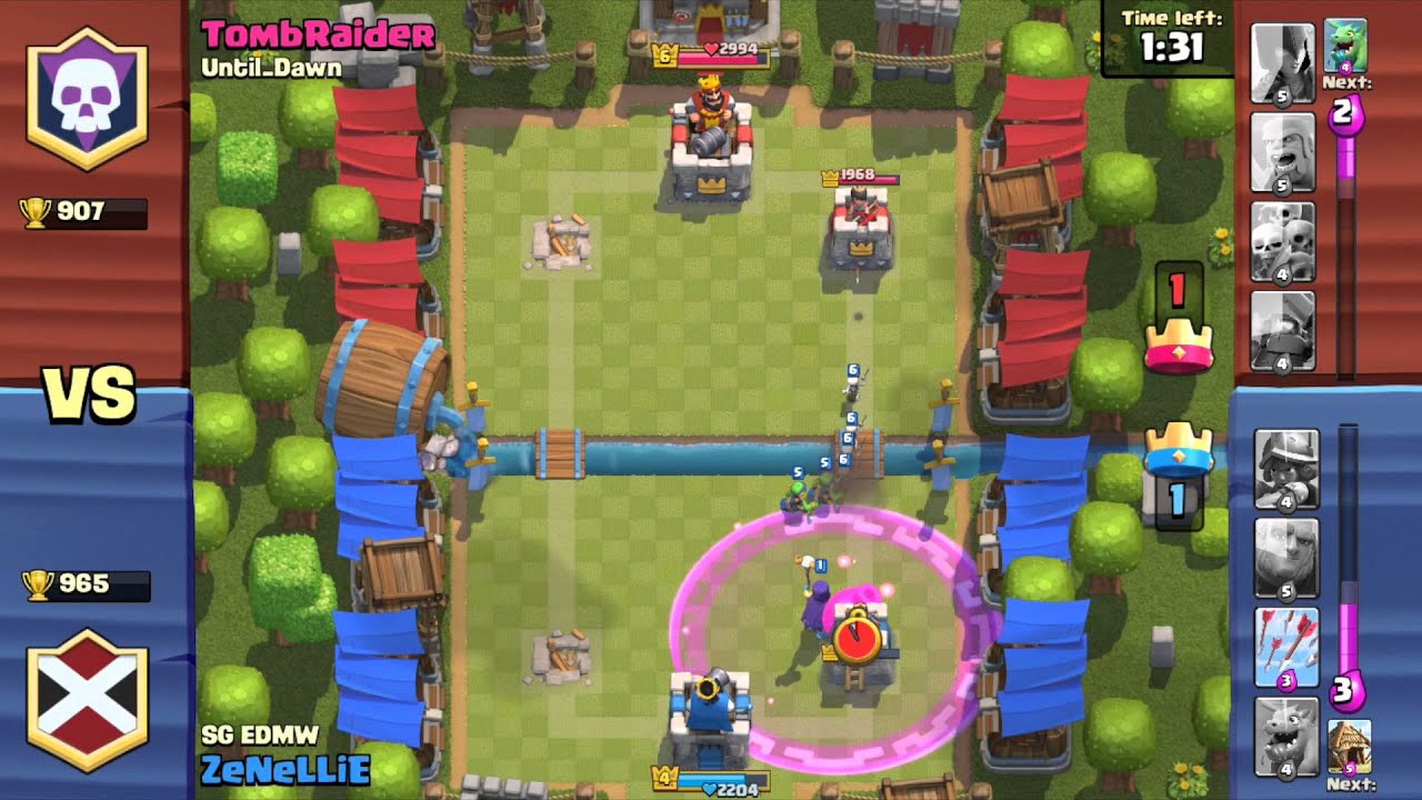 Clash Royale - Winning against Rage Balloon Deck - YouTube
