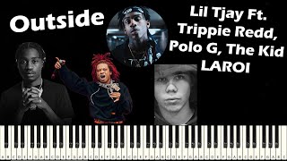 Outside piano - Lil Tjay Ft. Trippie Redd, Polo G, The Kid LAROI