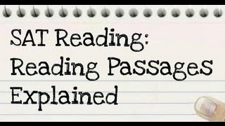 Detalles 26 - SAT Critical Reading: What Are the Reading Passages Actualización