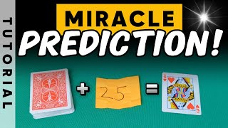 Miracle Prediction: Self Working Card Trick Tutorial!