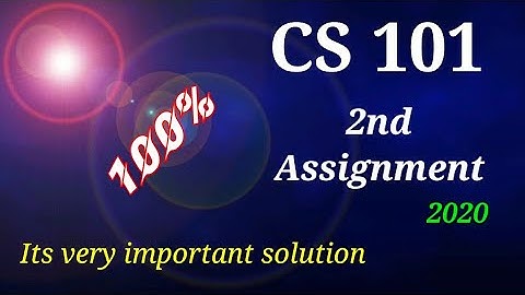 CS101 2nd Assignment 2020 solution.