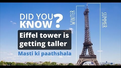 Masti Ki Paathshala: The Eiffel Tower grows by 6 inches