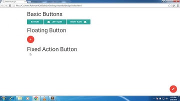 Material Design Button Types in Web Part 1