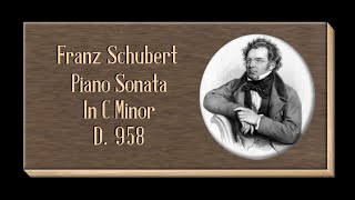 Schubert - Piano Sonata No. 19 In C Minor, D  958