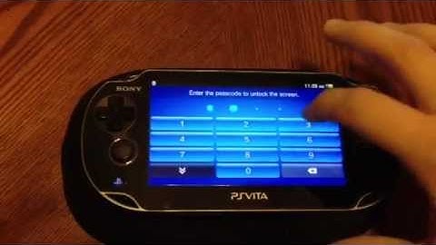 Set Passcode Lock on PS Vita