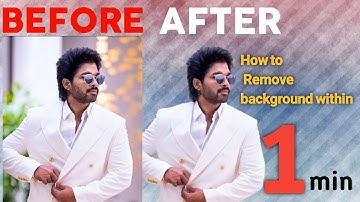 How to remove image background within 1 minute || telugu tej edits