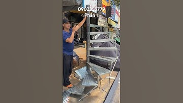 Hướng dẫn lắp cầu thang xoắn đơn giản phần 1 #metallux