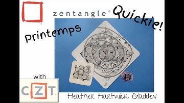 Zentangle® Quickie: Printemps