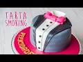 Tarta smoking - Decoración con fondant | Quiero Cupcakes!