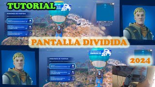 Te enseñamos desde cero como dividir pantalla 2 jugadores en fortnite en una misma consola 2024