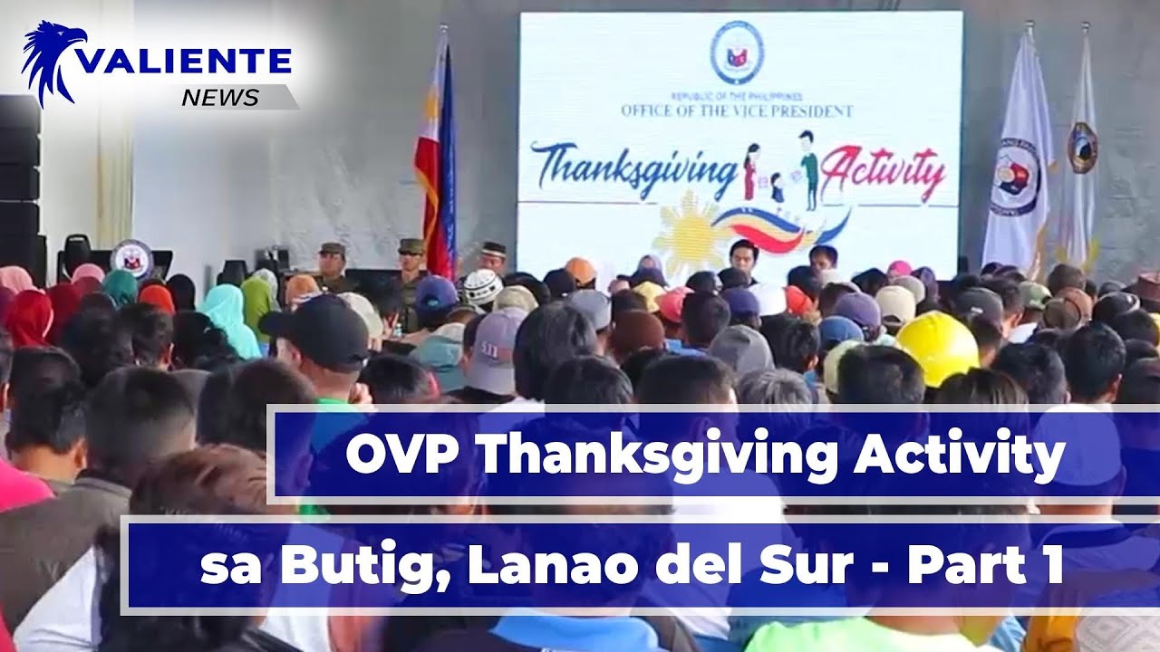 Butig OVP THANKSGIVING ACTIVITY SA BUTIG, LANAO DEL SUR-PART 1 (24 Dec 2024 ...
