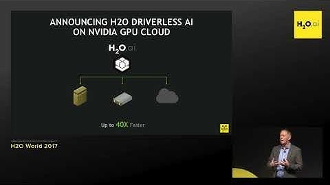 H2O World 2017 Keynote - Jim McHugh, VP & GM of Data Center, NVIDIA