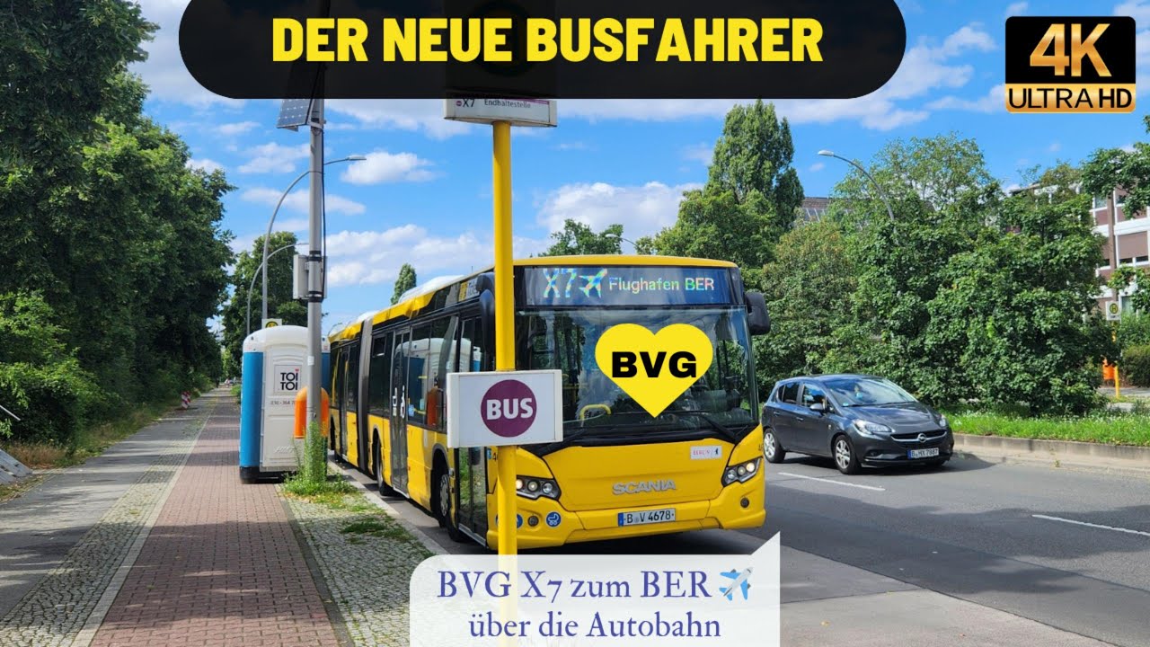 BVG Buslinie X7 BER Terminal 1-2 Autobahn?