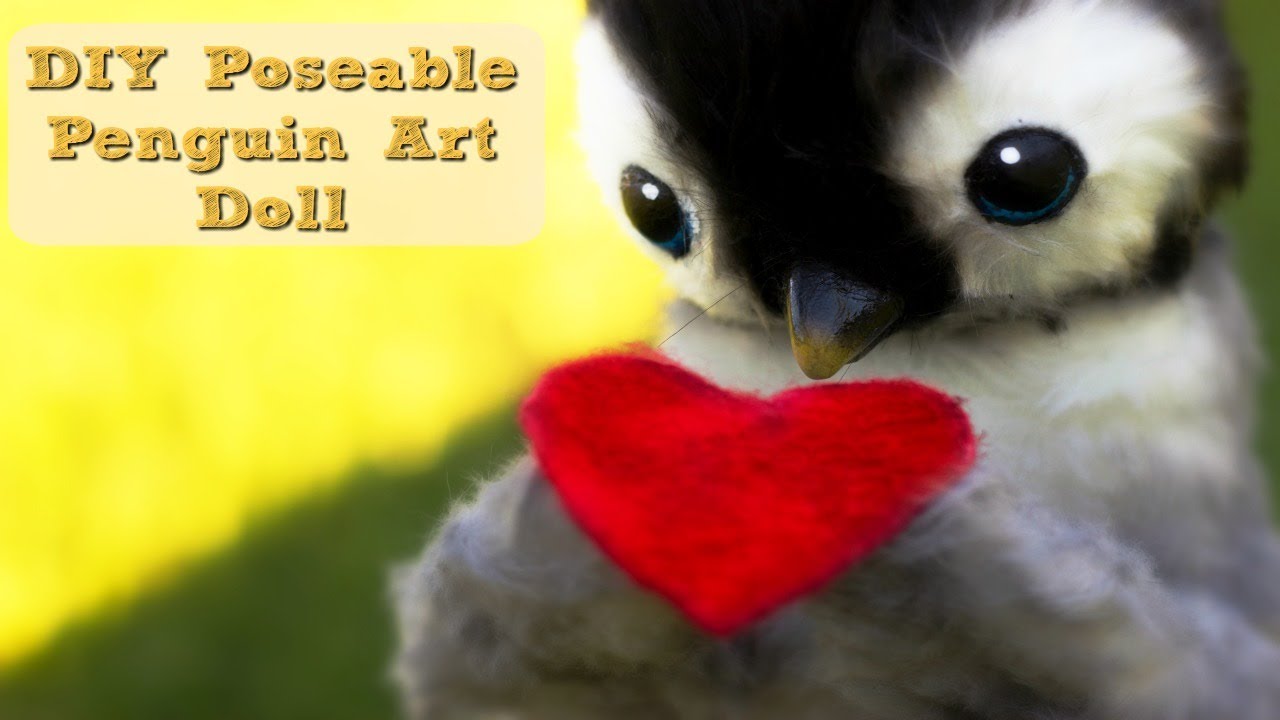 DIY Baby Penguin Art Doll Tutorial