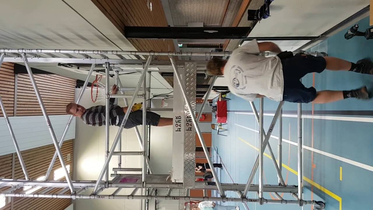 Ogf contra in de sporthal de wier met de lockhard alulift s-600. Super verlopen. Www.lockhard.nl