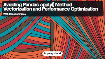 Boosting Pandas Performance: Avoiding apply() Method and Optimizing Vectorization