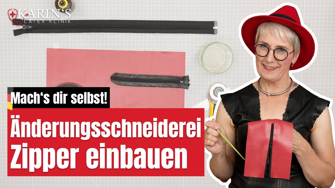 So baust du Reißverschlüsse professionell in deine Latexkleidung ein ✂️ Latex Doityourself Anleitung