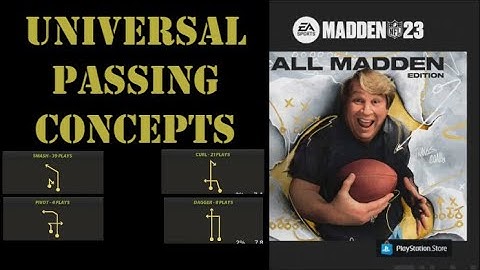 MADDEN - USE THESE UNIVERSAL PASSING CONCEPTS IN ANY MADDEN GAME TO BECOME AN OFFENSIVE GURU.