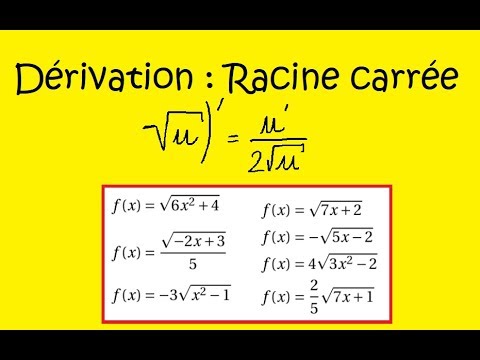 Vidéo: Comment Trouver La Dérivée D'une Racine