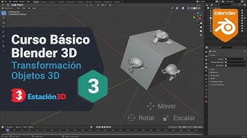📙 Curso Básico Blender 3D: #03 | Mover, Rotar y Escalar Objetos