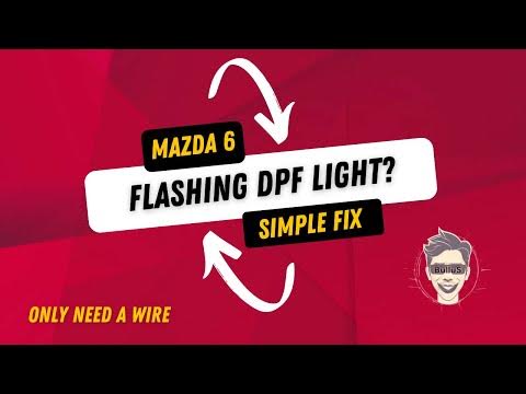 Mazda 6 Diesel flashing DPF light FIX, Simple solution - YouTube