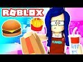 MY BRAND NEW JOB!! ROBLOX FAST FOOD SIMULATOR!