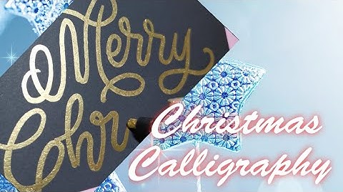 DIY christmas calligraphy decor