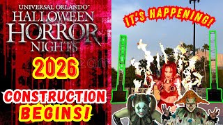 HHN 35 | CONSTRUCTION Officially BEGINS |Show CONFIRMED? | No OZZY?!? | Halloween Horror Nights 2026