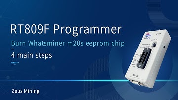 How to use RT809F programmer to write Whatsminer m20s eeprom chip? | RT809F eeprom chip programmer