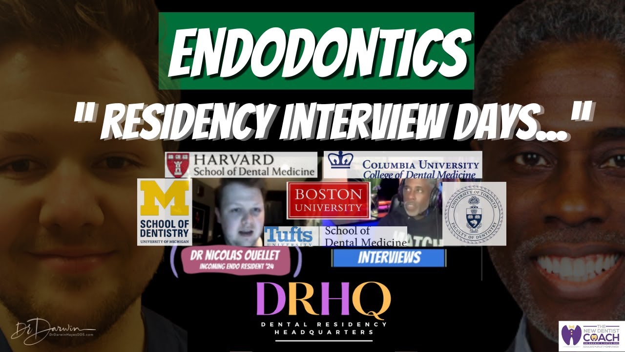My Residency Interview Days for ENDONDONTICS - Questions + Discussions | DrDarwin™️