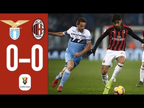 Highlights Lazio 0-0 AC Milan - Coppa Italia first leg 2018/19