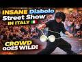INSANE Diabolo Street Show in Italy 🇮🇹 | Crowd Goes Wild!