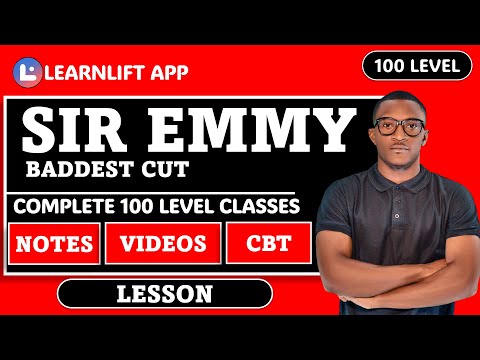 SIR EMMY BADDEST CUT FOR 100 LEVEL (MATHEMATICS)