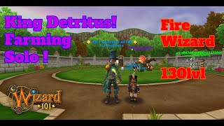 Wizard101: Solo King Detritus - The Drains - 130 lvl Fire