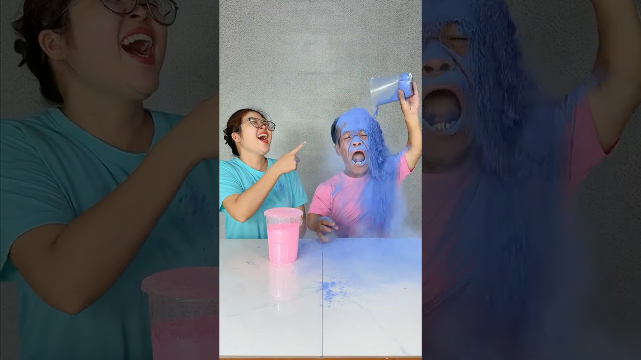 Mr 99cm and Girl Prank on each Other 🩵🩷🌊