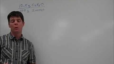 Calculating Concentration using weight/weight - Mr Pauller