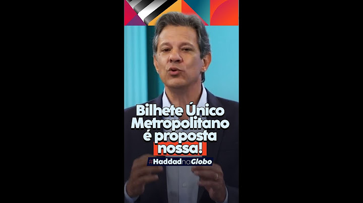 Bilhete Único é uma conquista nossa | Haddad governador