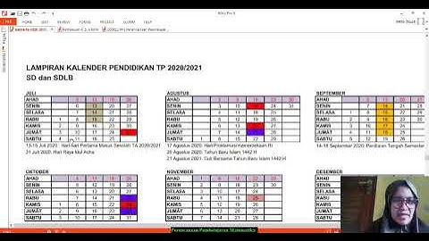 Kalendar akademik, Prota Prosem